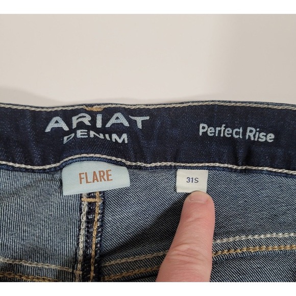 Ariat Ultra Stretch Denim Women's 31 S Perfect Rise Flare Western Jeans NWT - Picture 4 of 6